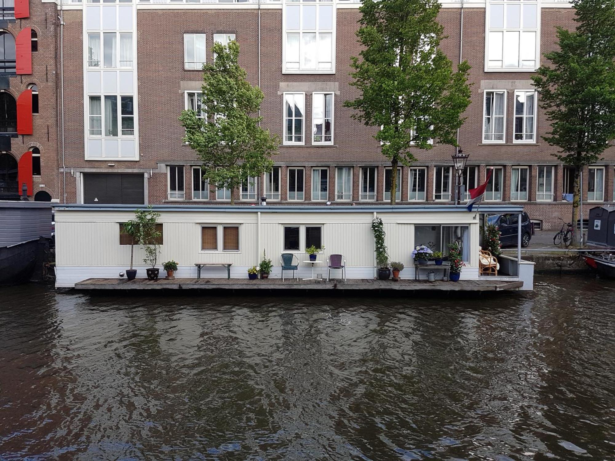 אמסטרדם Pantheos Top Houseboat מראה חיצוני תמונה